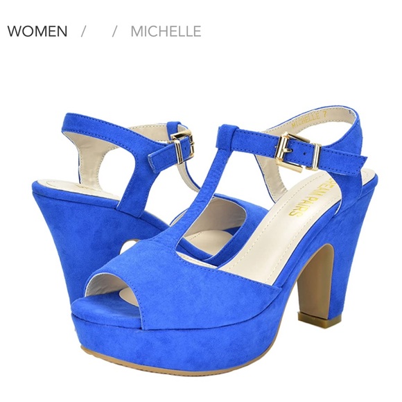 Dream Pairs Shoes - Dream Pairs❤️Michelle Blue Suede Shoes